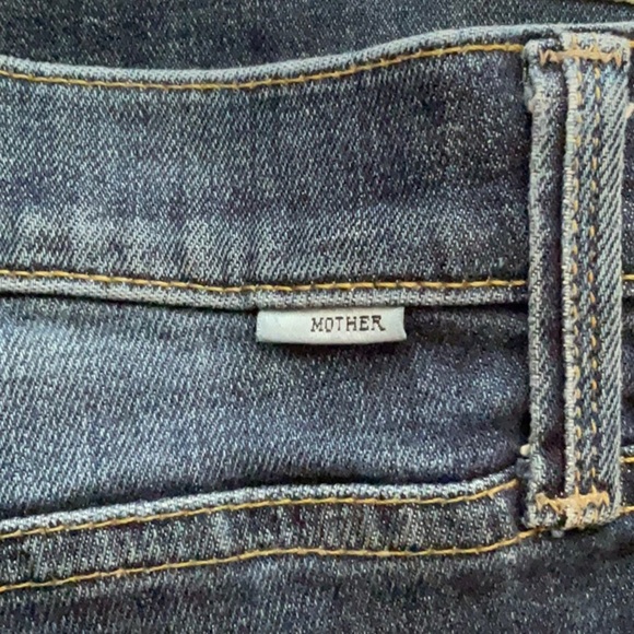 MOTHER The Scrapper Cuff Ankle Fray Distressed Jeans Size 29 - Picture 7 of 7